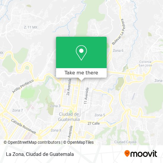 La Zona map