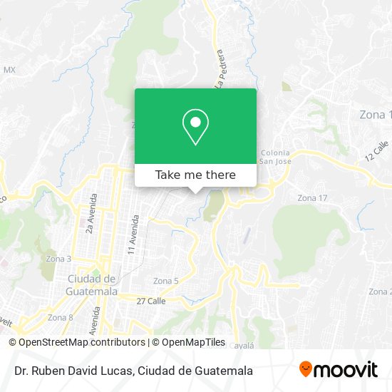 Dr. Ruben David Lucas map