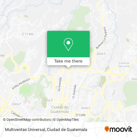 Multiventas Universal map