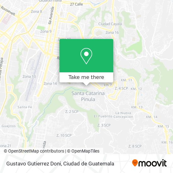 Gustavo Gutierrez Doni map