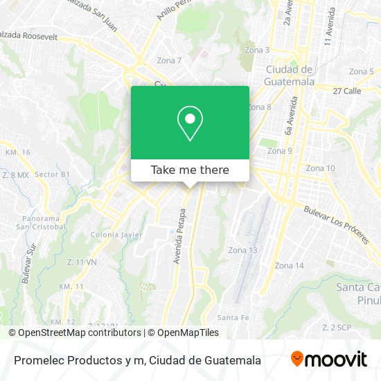Promelec Productos y m map