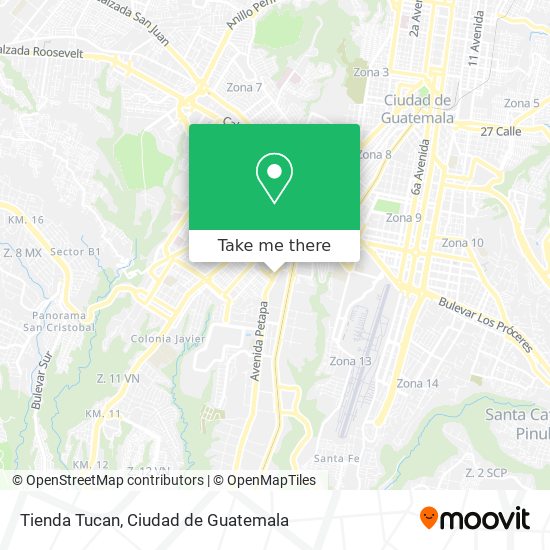 Tienda Tucan map