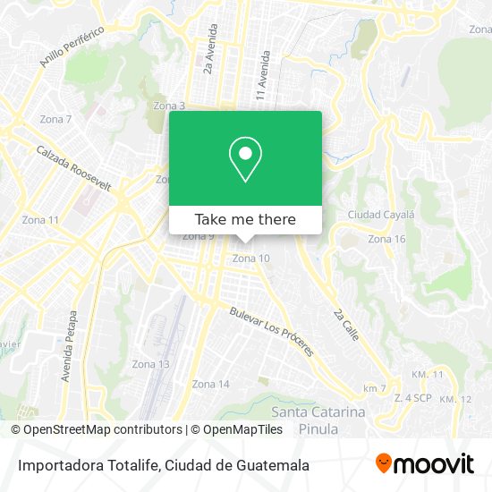 Mapa de Importadora Totalife