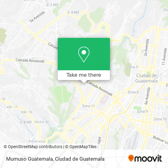 Mumuso Guatemala map