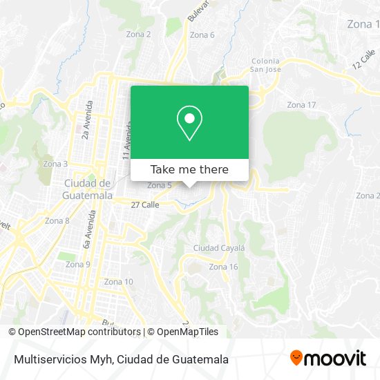 Mapa de Multiservicios Myh