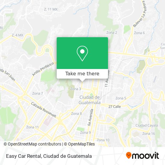 Easy Car Rental map