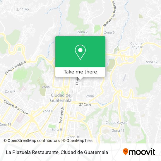 La Plazuela Restaurante map