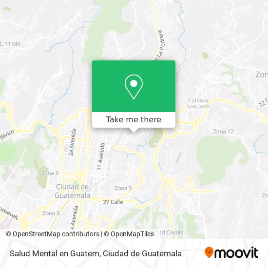 Salud Mental en Guatem map