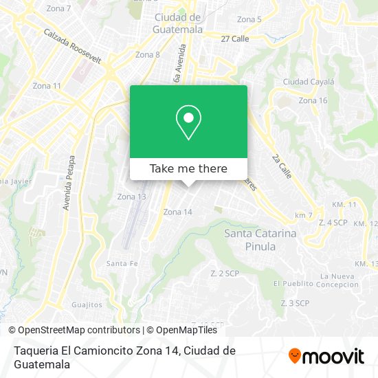 Taqueria El Camioncito Zona 14 map