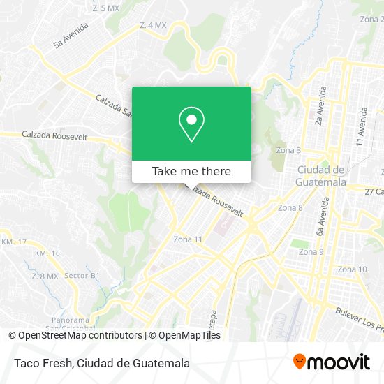 Mapa de Taco Fresh