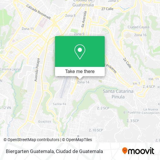 Biergarten Guatemala map