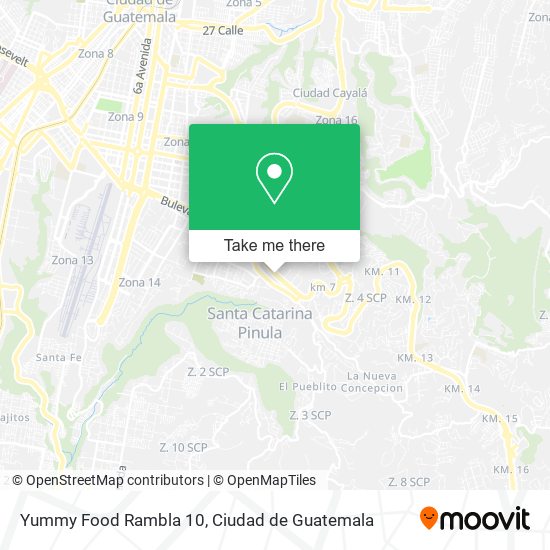 Yummy Food Rambla 10 map