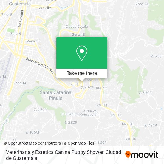 Veterinaria y Estetica Canina Puppy Shower map