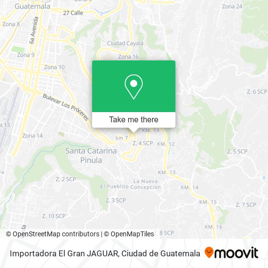 Mapa de Importadora El Gran JAGUAR