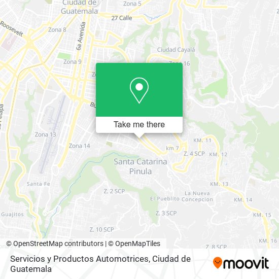 Mapa de Servicios y Productos Automotrices