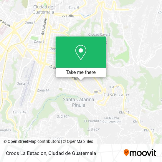 Crocs La Estacion map