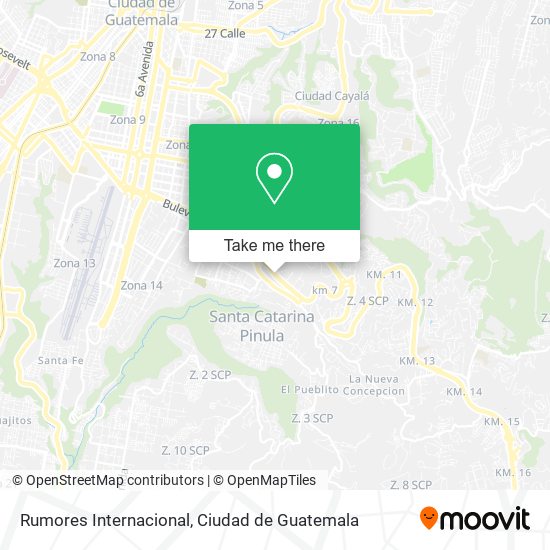 Rumores Internacional map