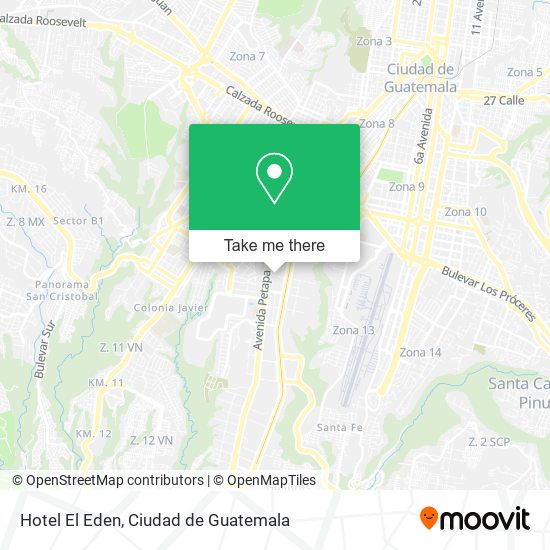 Mapa de Hotel El Eden