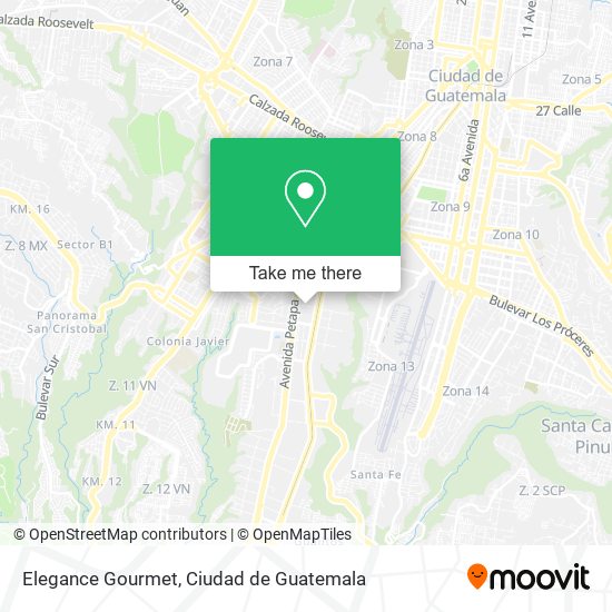 Mapa de Elegance Gourmet