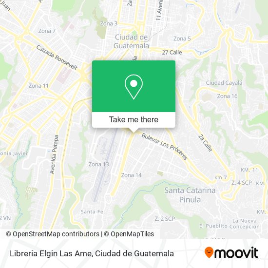 Mapa de Libreria Elgin Las Ame