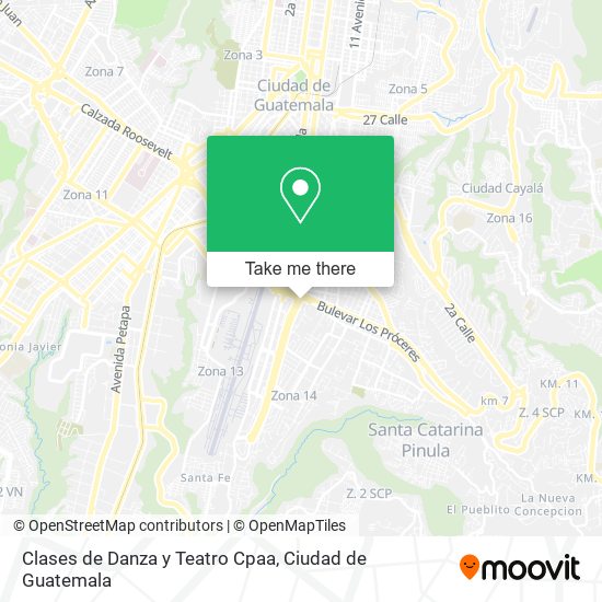 Clases de Danza y Teatro Cpaa map