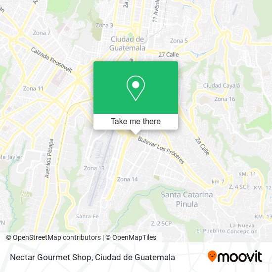 Mapa de Nectar Gourmet Shop