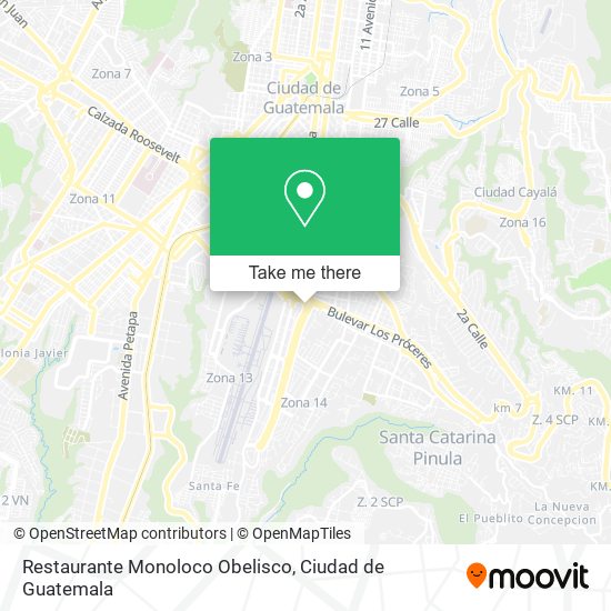 Restaurante Monoloco Obelisco map