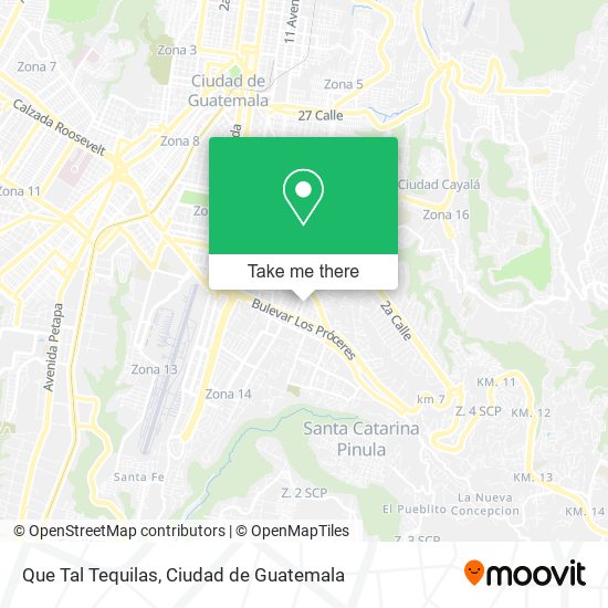 Mapa de Que Tal Tequilas