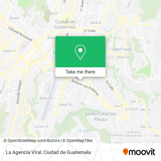 La Agencia Viral map