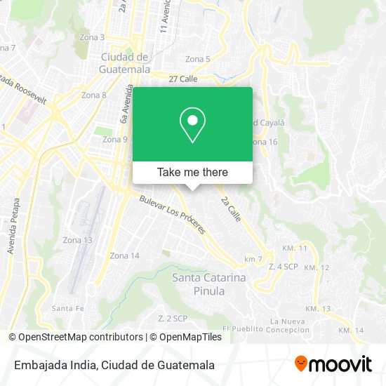 Embajada India map