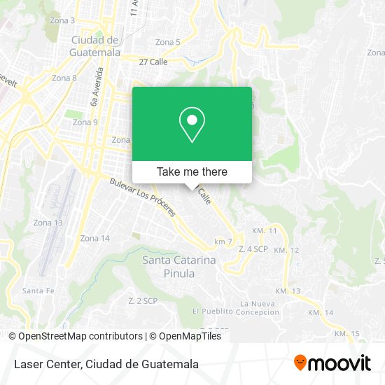 Mapa de Laser Center