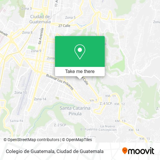 Colegio de Guatemala map