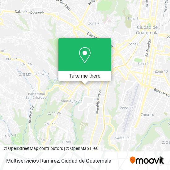 Multiservicios Ramirez map