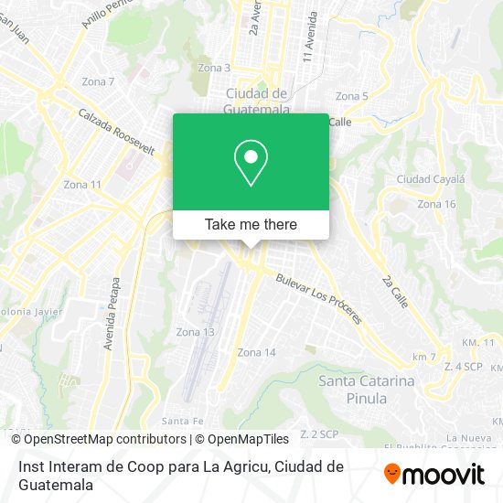 Mapa de Inst Interam de Coop para La Agricu