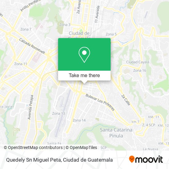 Mapa de Quedely Sn Miguel Peta