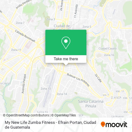 Mapa de My New Life Zumba Fitness - Efrain Portan