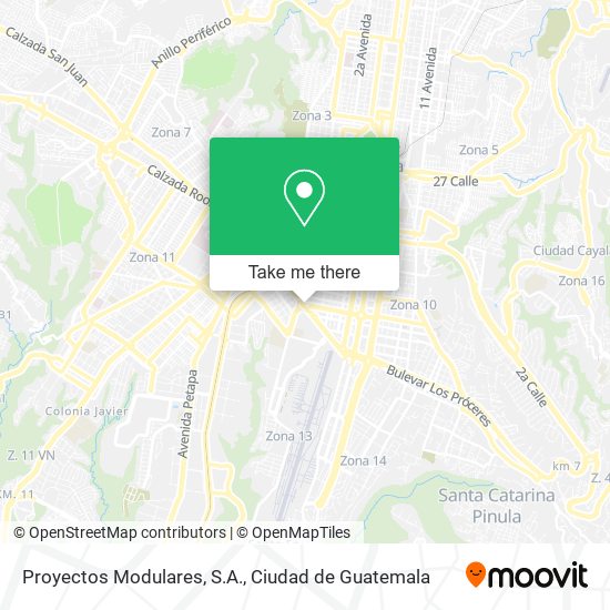 Mapa de Proyectos Modulares, S.A.