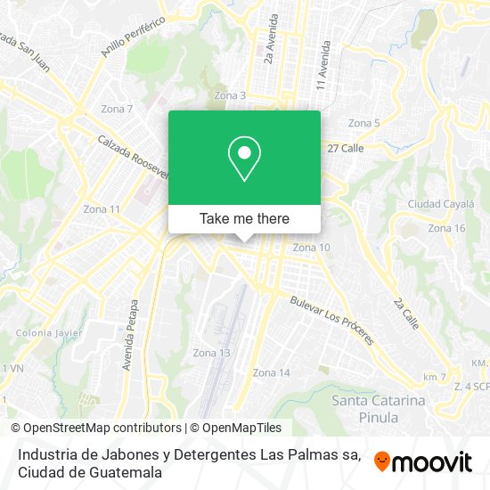 Industria de Jabones y Detergentes Las Palmas sa map