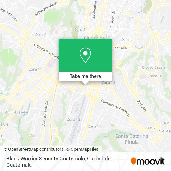 Black Warrior Security Guatemala map