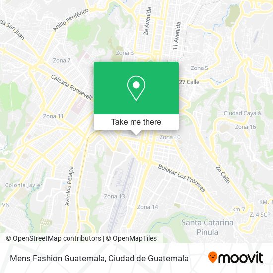 Mens Fashion Guatemala map