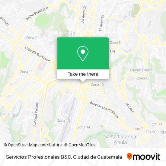 Mapa de Servicios Profesionales B&C