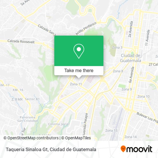 Taqueria Sinaloa Gt map