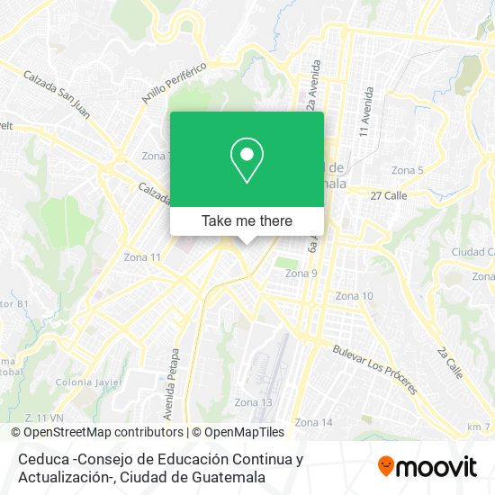 Ceduca -Consejo de Educación Continua y Actualización- map