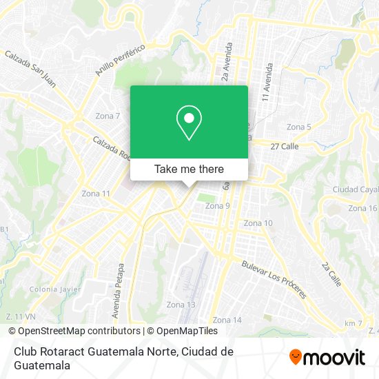 Club Rotaract Guatemala Norte map