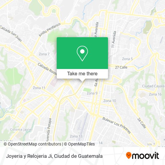 Mapa de Joyeria y Relojeria Ji