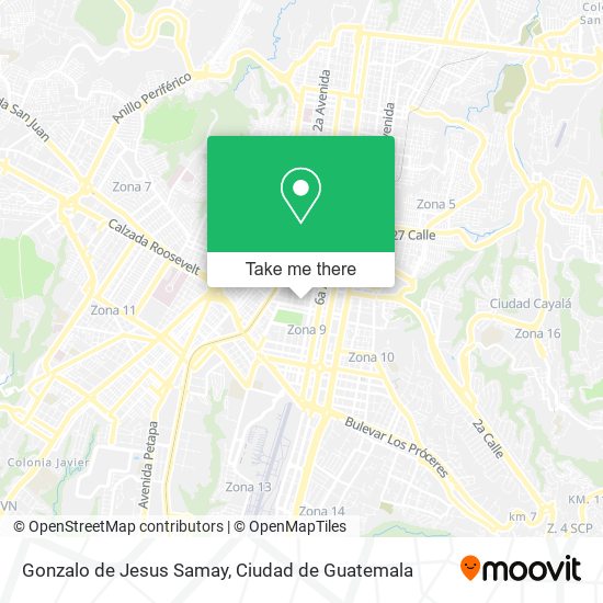 Gonzalo de Jesus Samay map