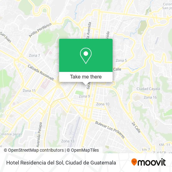 Hotel Residencia del Sol map