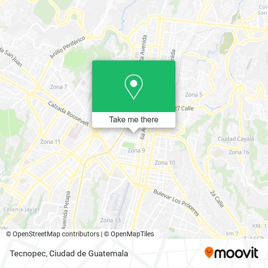 Tecnopec map