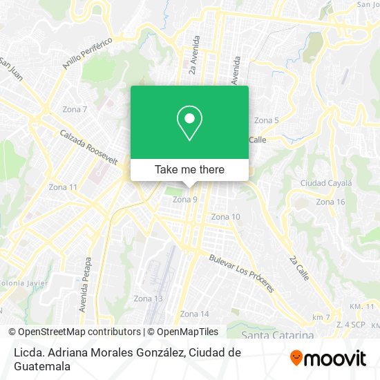 Licda. Adriana Morales González map