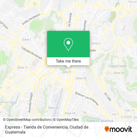 Mapa de Express - Tienda de Conveniencia